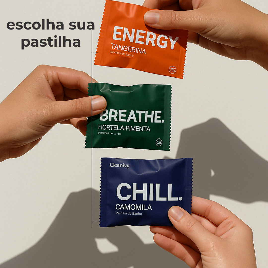 Pastilhas Efervescentes de Banho Cleanivy