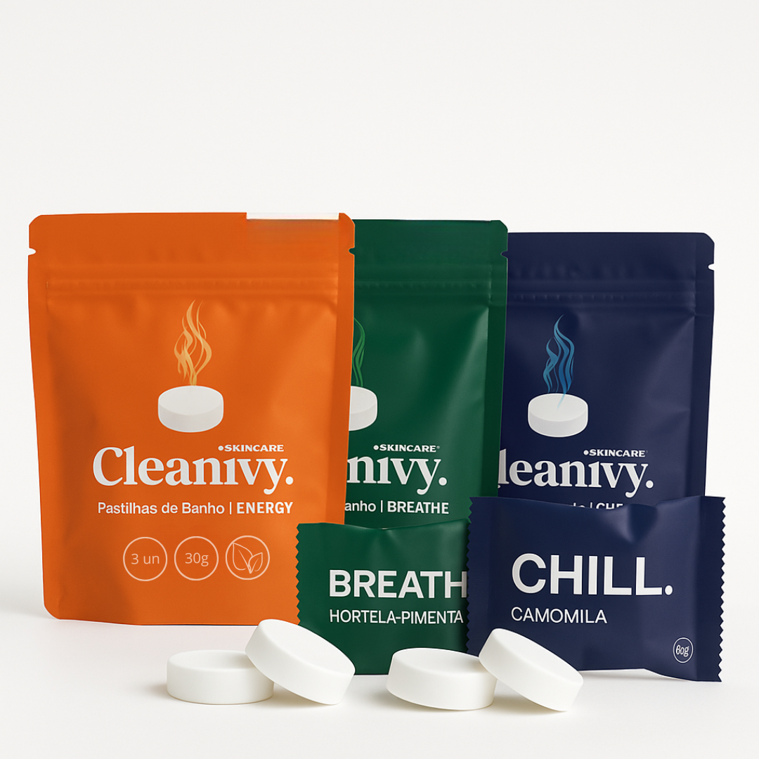 Pastilhas Efervescentes de Banho Cleanivy