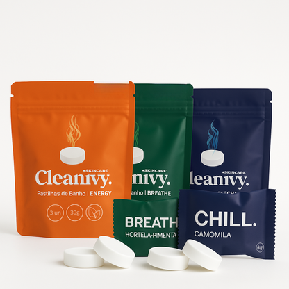Pastilhas Efervescentes de Banho Cleanivy